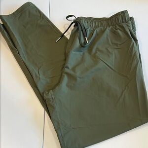 ZYIA - L, Olive Joggers, tie‎ waist